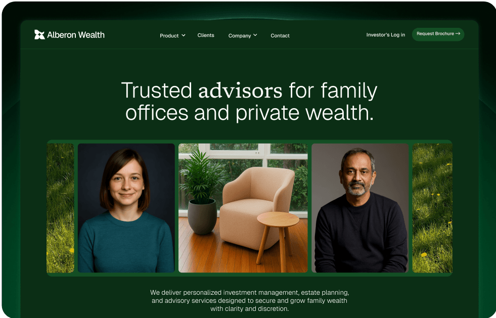 Website design example 2
